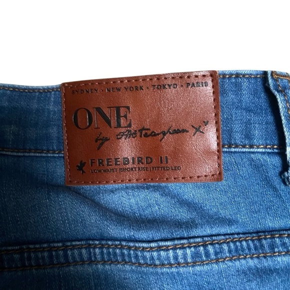 One Teaspoon Lola Freebirds II Embroidered Raw Hem Skinny Jeans 28 - Picture 11 of 15